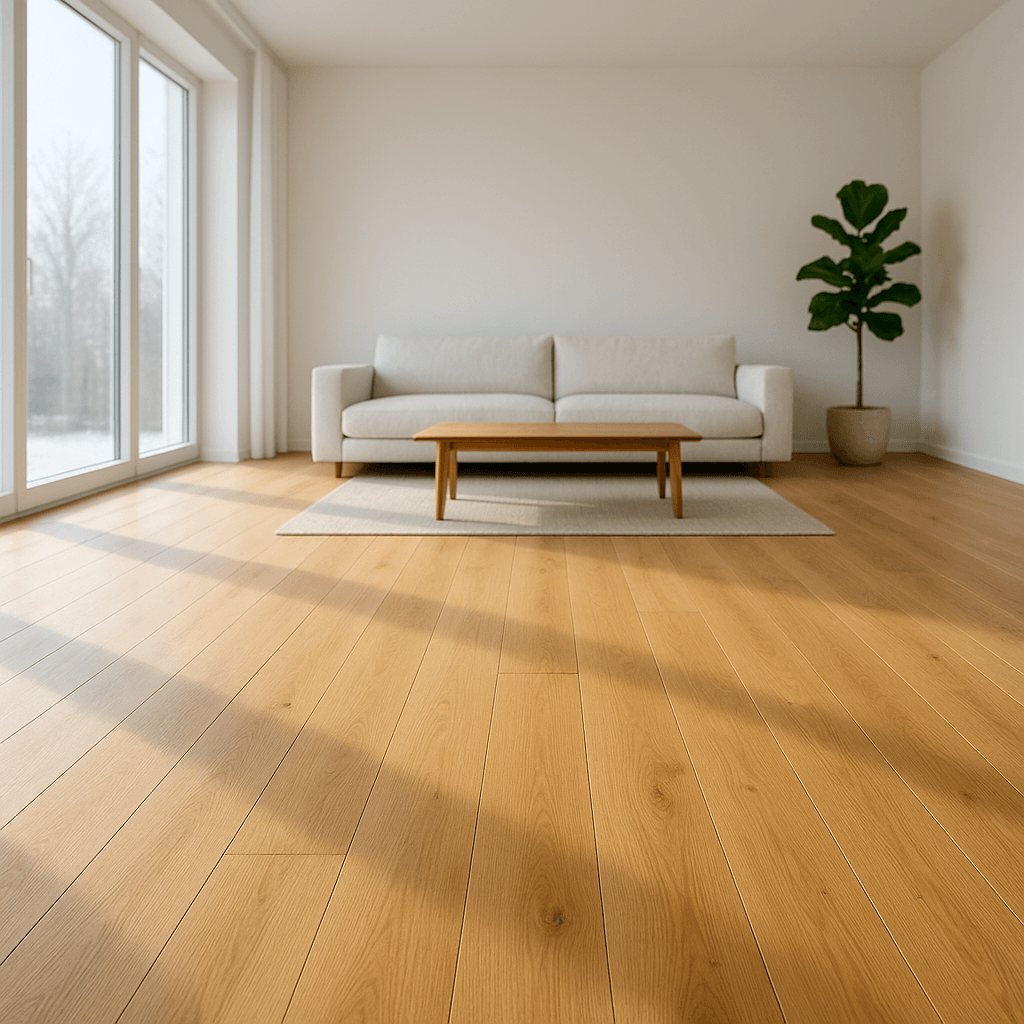 Neu verlegter Holzboden